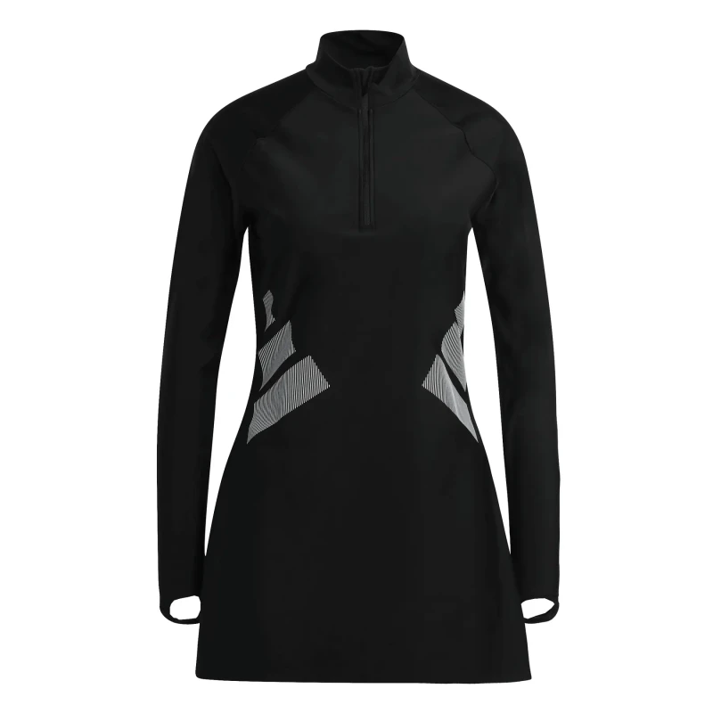 Image of Womens long-sleeved swimsuit top adidas Big Bars Noir Female 38