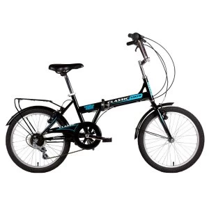 image of Classic Saker 6-Speed Folding Bike With 20" Wheels