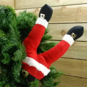 image of Large Santa Bottom with 50cm Legs Christmas Decoration