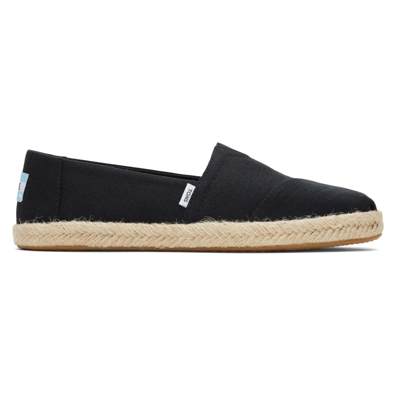 Image of TOMS Womens espadrilles Toms Alpargata Rope Noir Female 38