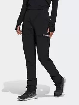 Image of adidas Terrex Yearound Soft Shell Tracksuit Bottoms, Black, Size 12, Women