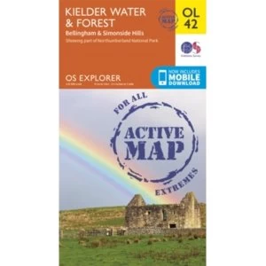 Image of Kielder Water & Forest, Bellingham & Simonside Hills by Ordnance Survey (Sheet map, folded, 2015)