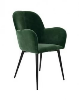 Image of Fitz Velvet Accent Chair - Green