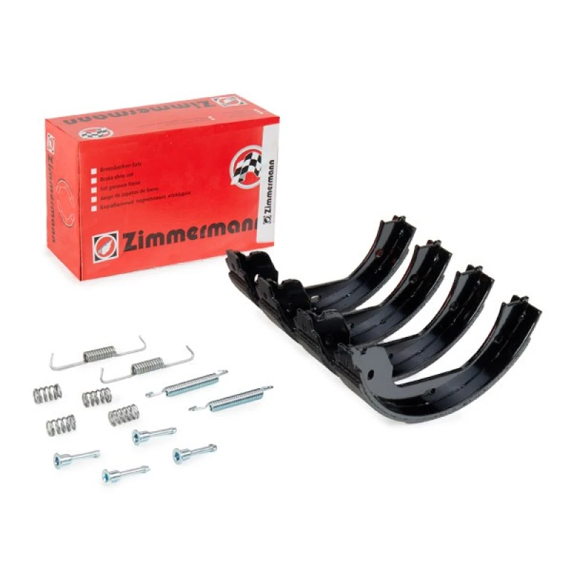 Image of ZIMMERMANN 10990.106.3 Handbrake Shoes Rear Axle, with spring Brake Shoe Set,parking brake (1419)