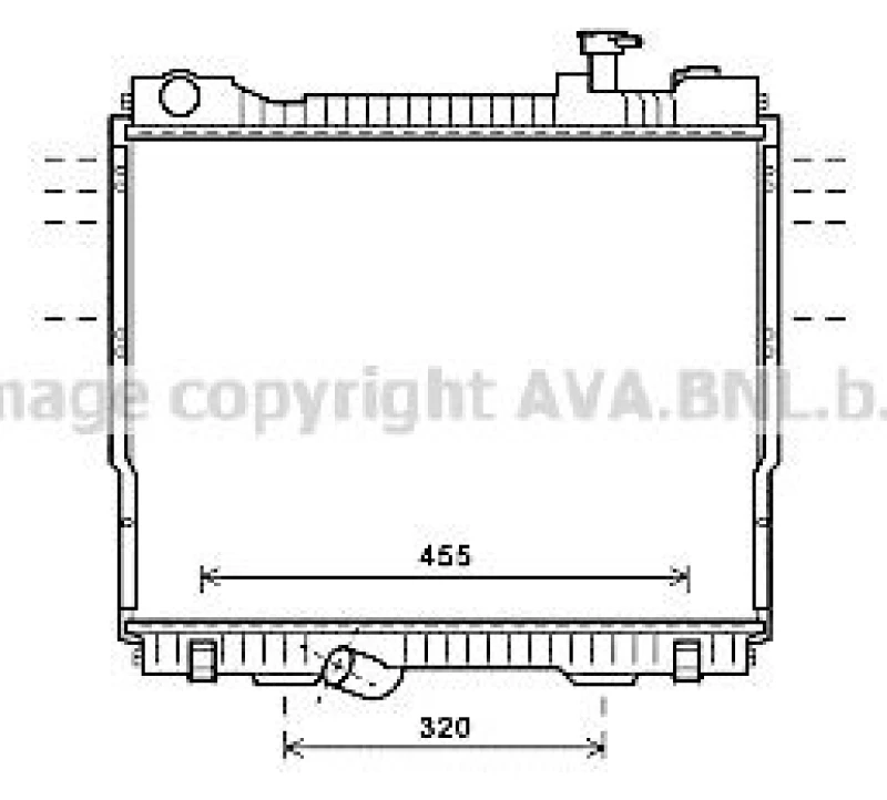 Image of Engine radiator PRASCO DN2418