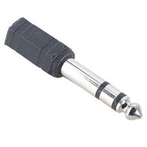 Image of Hama Audio Adapter, 3.5mm stereo jack socket - 6.3mm stereo jack plug