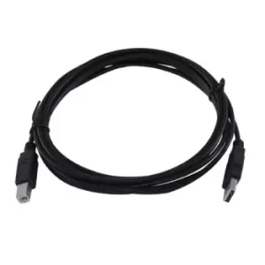 image of Kramer Electronics 1.8m USB 2.0 USB cable USB A USB B Black