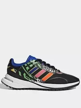 Image of adidas Originals Valerance Shoes, Black/Multi, Size 3.5, Women