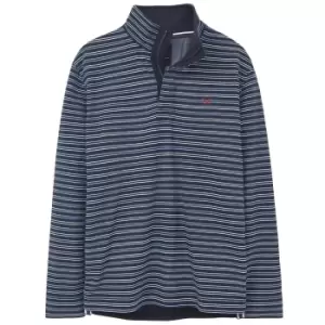 image of Crew Clothing Mens Lightweight Padstow Sweater Blue Stripe Large