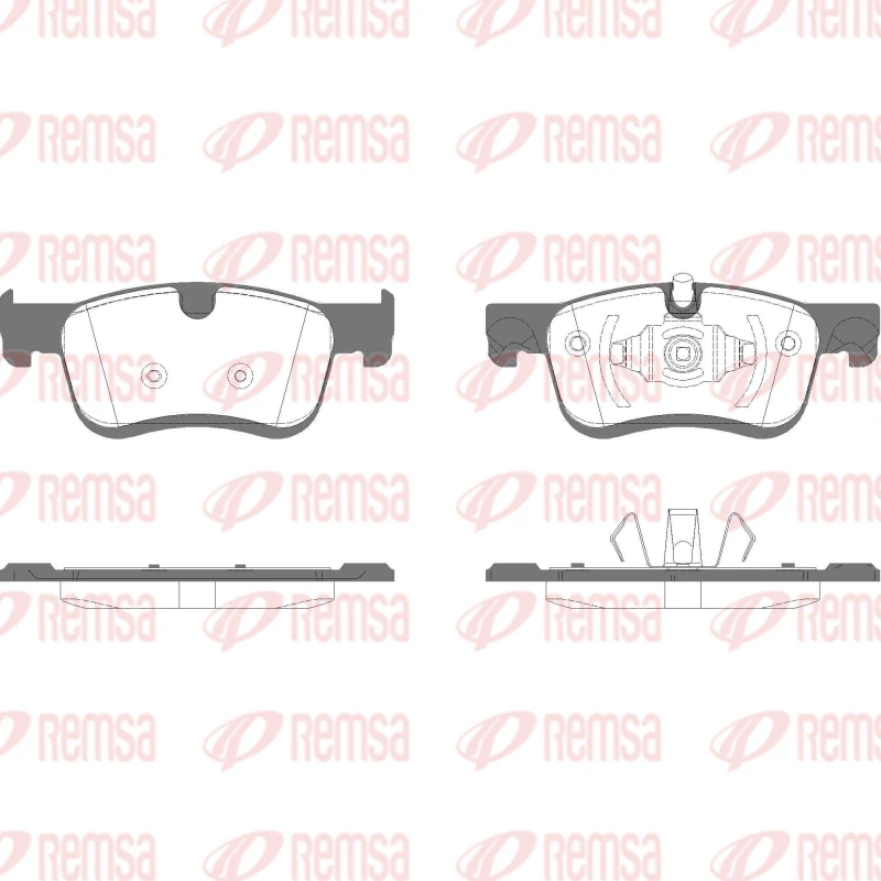 Image of REMSA Brake pad set REMSA 1580.10