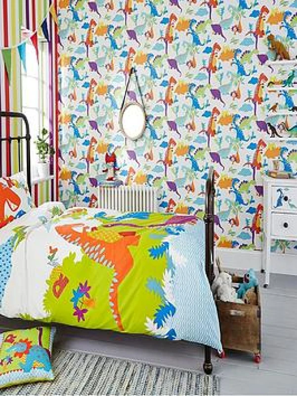 Image of Graham & Brown Superfresco Easy Dinoroar, Multi 100116
