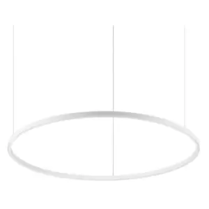 image of Ideal Lux Lighting - Ideal Lux Decorative Round Integrated Pendant Light White, 4000K, 51W