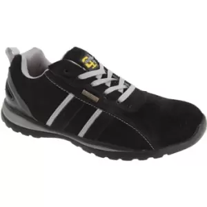 Image of Grafters Mens Safety Toe Cap Trainer Shoes (9 UK) (Black/Grey) - Black/Grey
