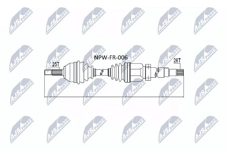 Image of NTY Drive shaft NTY NPW-FR-006
