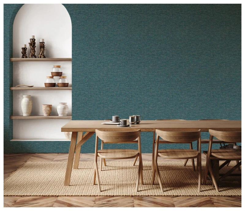 Image of Esselle Home Esselle Home Textured Weave Blue Wallpaper