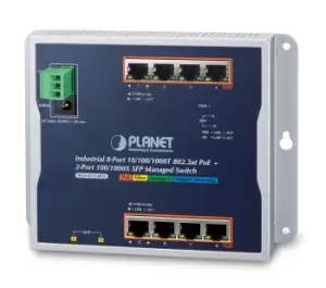 PLANET WGS-4215-8P2S network switch Managed Gigabit Ethernet...