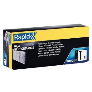 Image of Rapid No. 8 Brad Nails 18Ga 25mm (Box 5000)