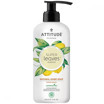 Image of Attitude Super Leaves Natural Hand Soap - Lemon Leaves