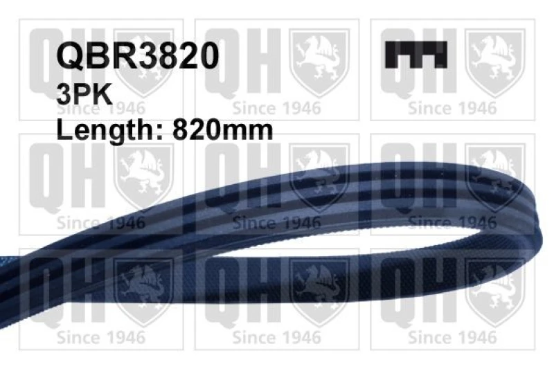 Image of QUINTON HAZELL Serpentine belt QUINTON HAZELL QBR3820