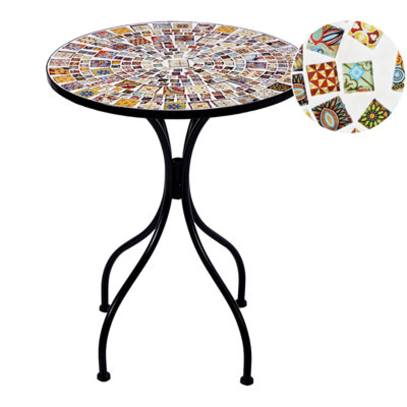 Image of Beliani Bistro Table Casario 60 Cm 60 Cm Black