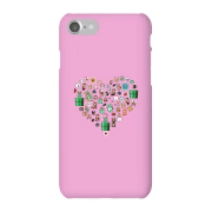 image of Pixel Sprites Heart Phone Case - iPhone 7 - Snap Case - Gloss