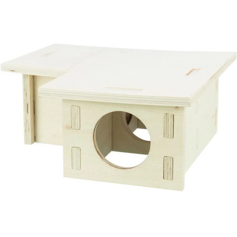 Image of TRIXIE Trixie - 3-chambered Rodent House 30x12x30cm Wood 4047974612330