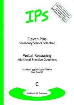 Image of Eleven Plus / Secondary School Selection Verbal Reasoning - Additional Prac by Nicholas Geoffrey Stevens Paperback