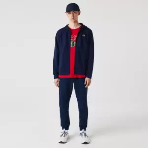 Image of Lacoste Mens Mesh Panels Tracksuit Pants Size 2 - XS Navy Blue