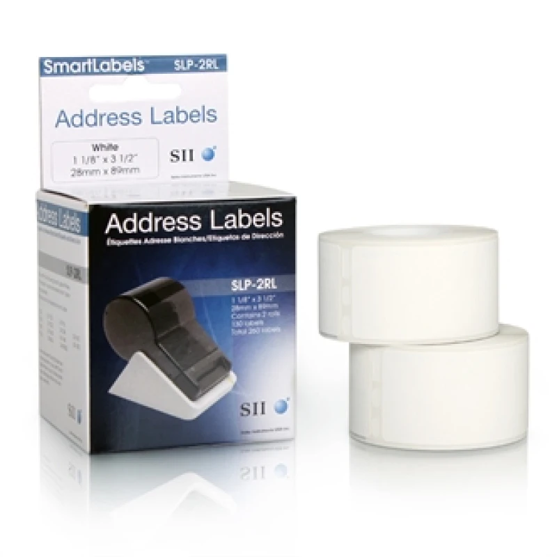 Image of Seiko Instruments SLP-2RL White Self-adhesive printer label