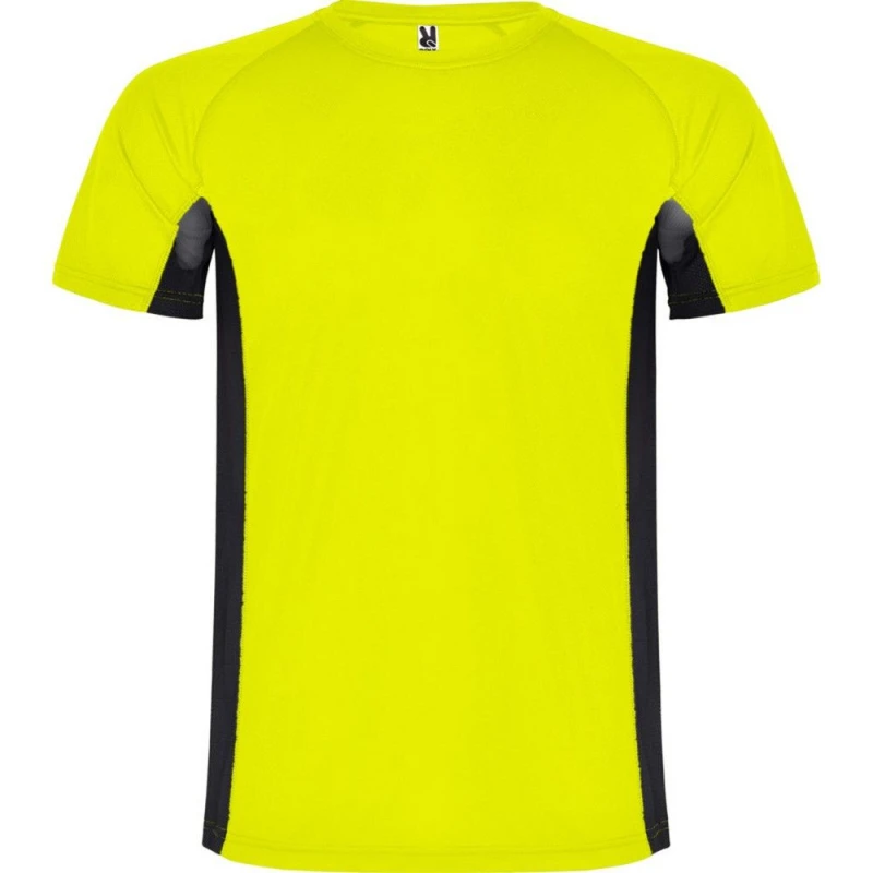 Image of ROLY ROLY Men Shanghai Short-Sleeved Sports T-Shirt in Bright Yellow Size: Small Bright Yellow S Male 5063574004688