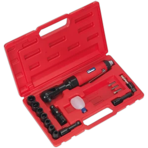 image of Sealey GSA20KIT Air Ratchet Wrench Kit 3/8" Drive