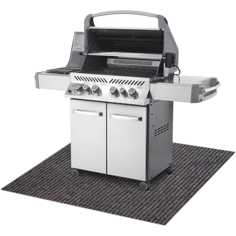 Image of RUGSX Rugsx - Protective grill mat gin 1206 for the terrace, outdoor - light brown brown 100x120cm @234178