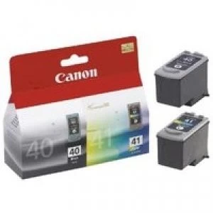 Image of Canon PG40 CL41 Black and Tri Colour Printhead