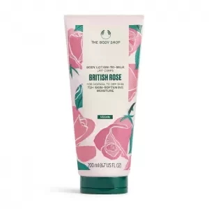 image of The Body Shop British Rose Lotion-to-milk 200ml British Rose Lotion-to-milk 200ml