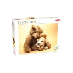 Image of Puppy & Teddy 1000 Piece Jigsaw Puzzle