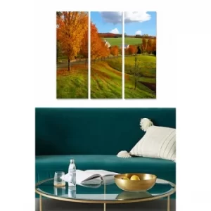 Image of MDF110406425 Multicolor Decorative MDF Painting (3 Pieces)