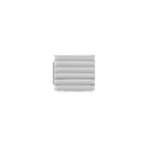 image of Classic Glam Steel Small Stripes Link Charm 230107/07