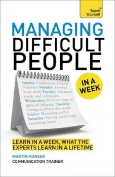 Image of Managing Difficult People in a Week by David Cotton Paperback