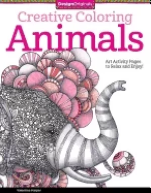 Image of creative coloring animals art activity pages to relax and enjoy 30 designs