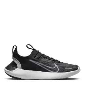 Image of Nike Free Run Flyknit Next Nature Womens Road Running Shoes - Black