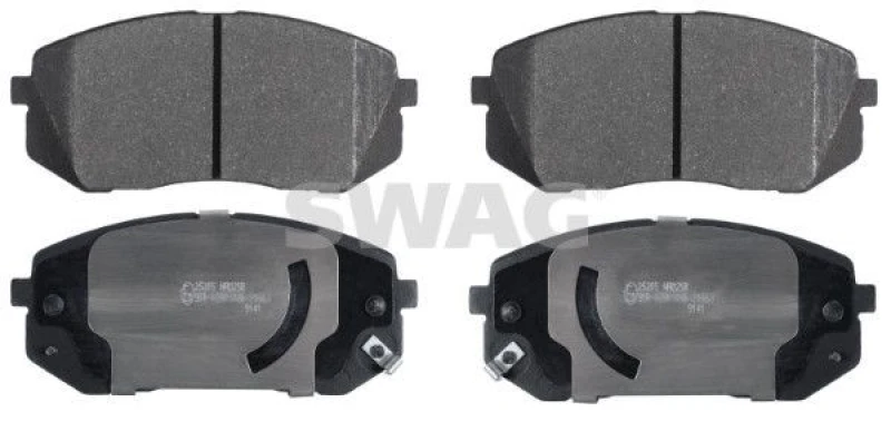 Image of Brake pad set SWAG 33 10 7617