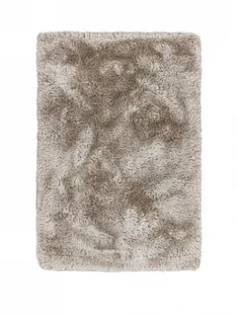 Image of Asiatic Plush Shaggy Rug - 120 x 170cm - Taupe