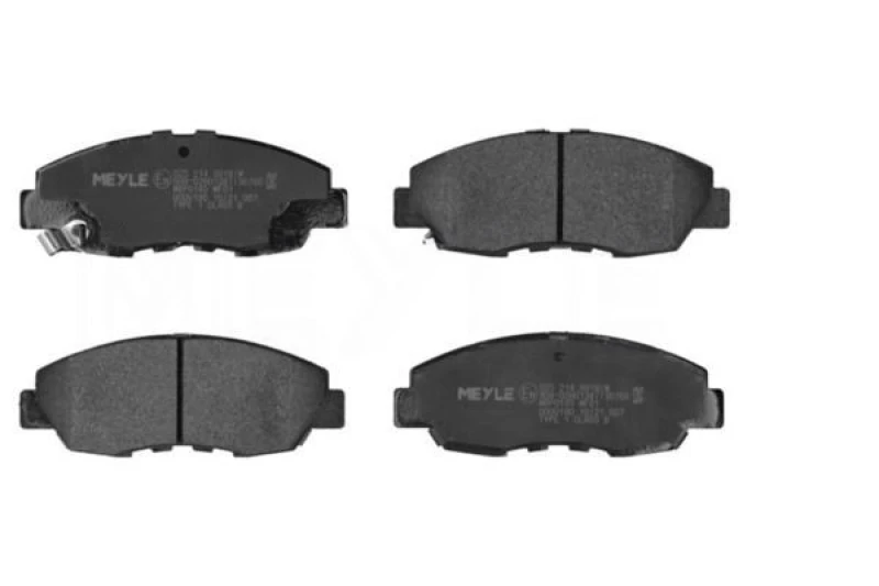 Image of MEYLE 025 214 9918/W Brake pad set Front Axle, with acoustic wear warning, Original Quality, with anti-squeak plate Brake Pad Set,disc brake (402)