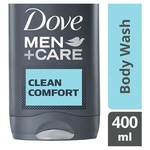 image of Dove Men+Care Clean Comfort Body and Face Wash 400ml