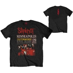 Image of Slipknot - Minneapolis '09 Unisex Large T-Shirt - Black