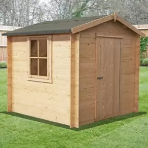 image of Shire Danbury 2.2m x 2.1m Log Cabin Shed (19mm)