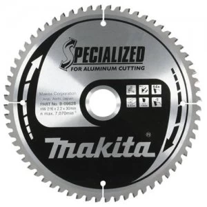 Image of Makita SPECIALIZED Aluminium Cutting Saw Blade 200mm 64T 30mm