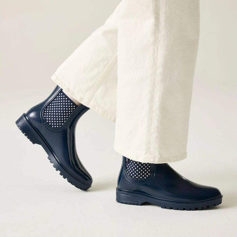 Image of Regatta Womens Lady Harriett II Waterproof Chelsea Boots UK Size 5 (EU 38) Nvy/WhiteSnd RWF817-Y17-5