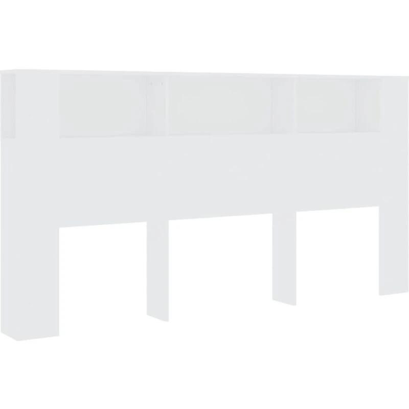 Image of VIDAXL Headboard Cabinet White 200x18.5x104.5cm Vidaxl 8720286967140