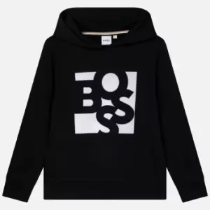 image of Hugo Boss Logo Cotton-Blend Hoodie - 8 Years